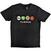 T-Shirt The Beatles Apple & Drums Black M T-Shirt
