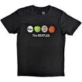 The Beatles Apple & Drums Black XL T-Shirt