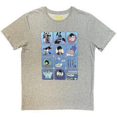 T-shirt The Beatles Yellow Submarine Montage Heather Grey XL T-shirt