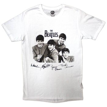 T-shirt The Beatles Mop Tops & Signatures White L T-shirt - 1