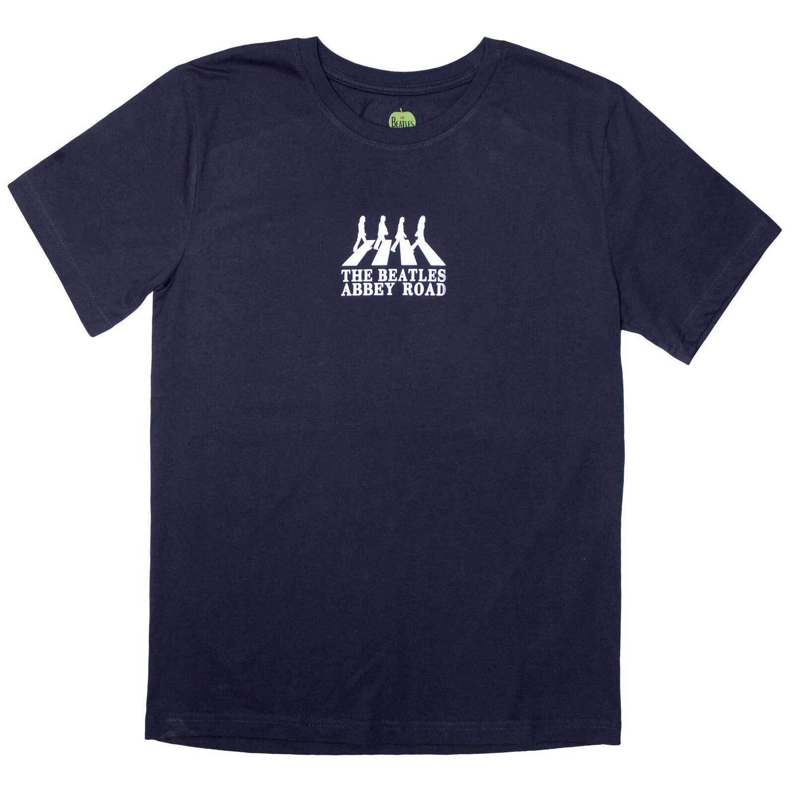 T-Shirt The Beatles Mini Abbey Road Crossing Silhouette Navy Blue M T-Shirt