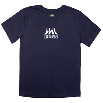 T-Shirt The Beatles Mini Abbey Road Crossing Silhouette Navy Blue M T-Shirt - 1