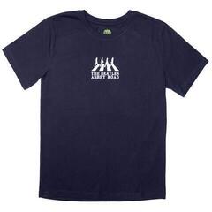 T-shirt The Beatles Mini Abbey Road Crossing Silhouette Navy Blue 2XL T-shirt