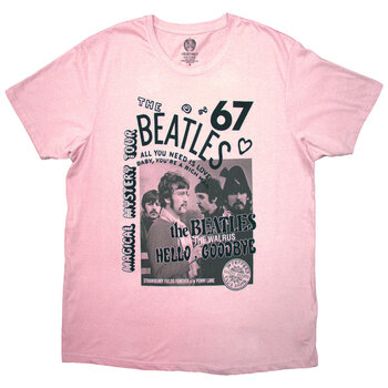 T-Shirt The Beatles 1967 Pink 2XL T-Shirt - 1