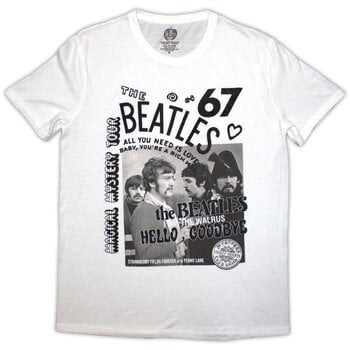 T-shirt The Beatles 1967 White L T-shirt - 1
