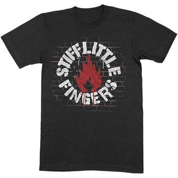 Skjorte Stiff Little Fingers Wall Black 2XL Skjorte - 1