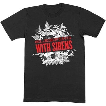 Marškinėliai Sleeping With Sirens Floral Black S Marškinėliai - 1