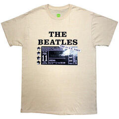 T-Shirt The Beatles Washington '64 Promo & Setlist (Back Print) Sand 2XL T-Shirt