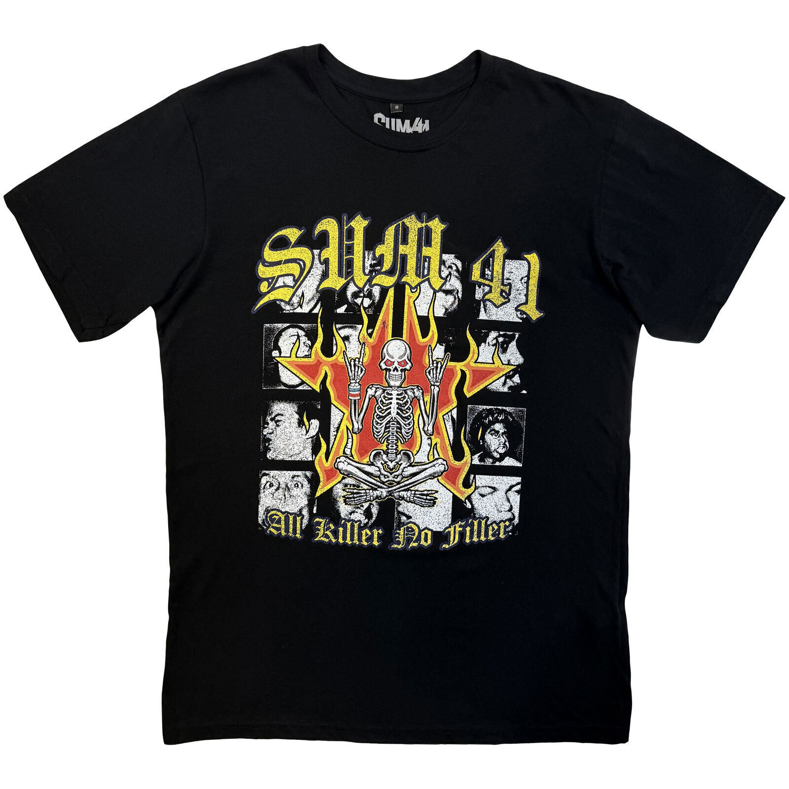 T-Shirt Sum 41 All Killer No Filler Tracklist (Back Print) Carbon Black M T-Shirt