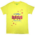 The Beatles American Tour '64 (Back Print) Yellow M Košulja