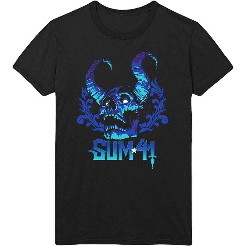 T-shirt Sum 41 Blue Demon (Back Print) Black L T-shirt