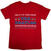T-shirt The Beatles Washington '64 Stars Setlist (Back Print) Red M T-shirt