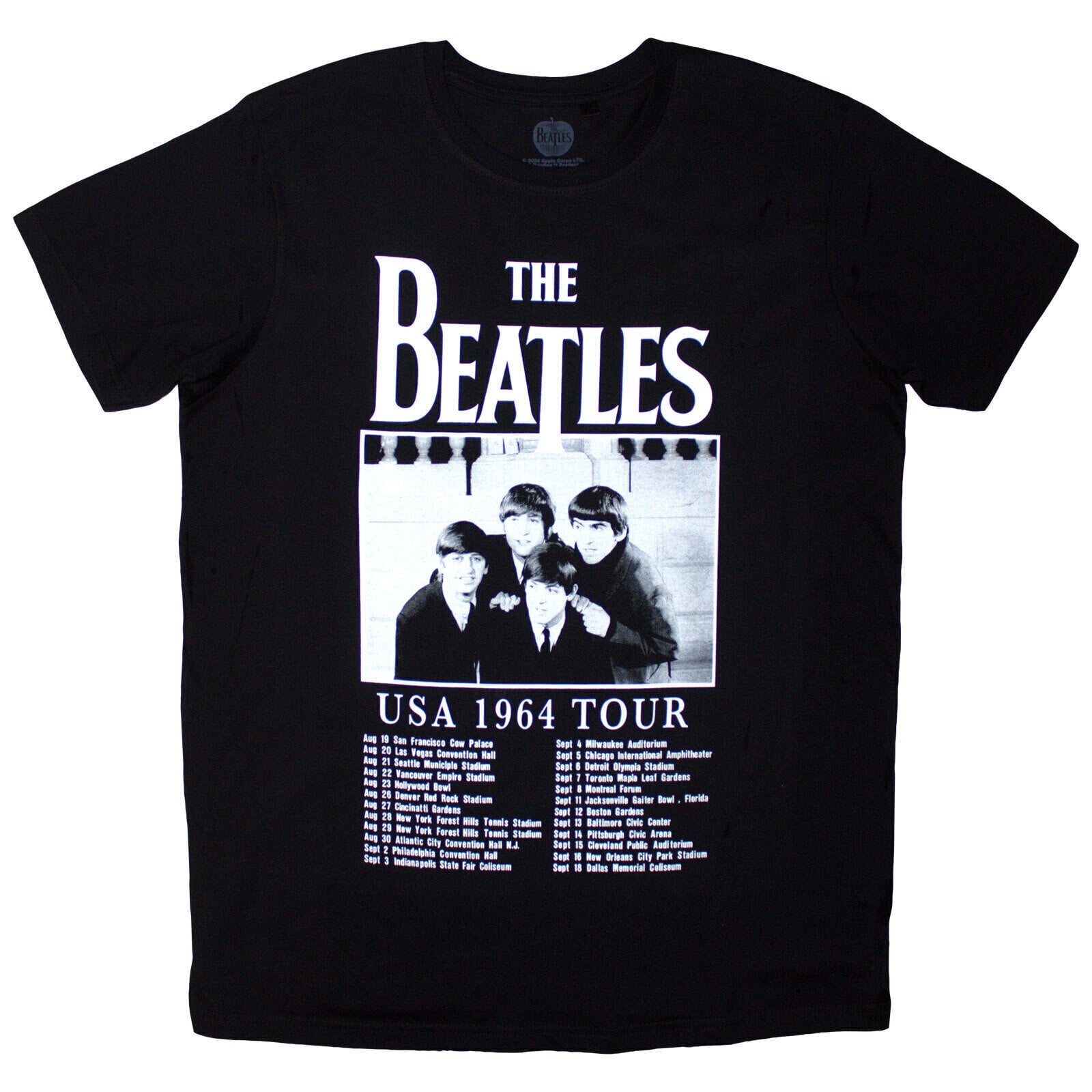 Ing The Beatles Tour '64 Dates Black M Ing