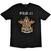 T-shirt Sum 41 AKNF Skeleton European Tour 2022 (Back Print & Ex-Tour) Black M T-shirt