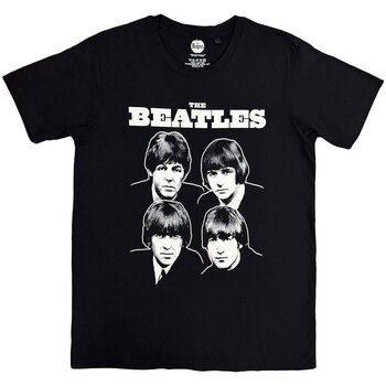 T-Shirt The Beatles Black & White Band Black S T-Shirt - 1