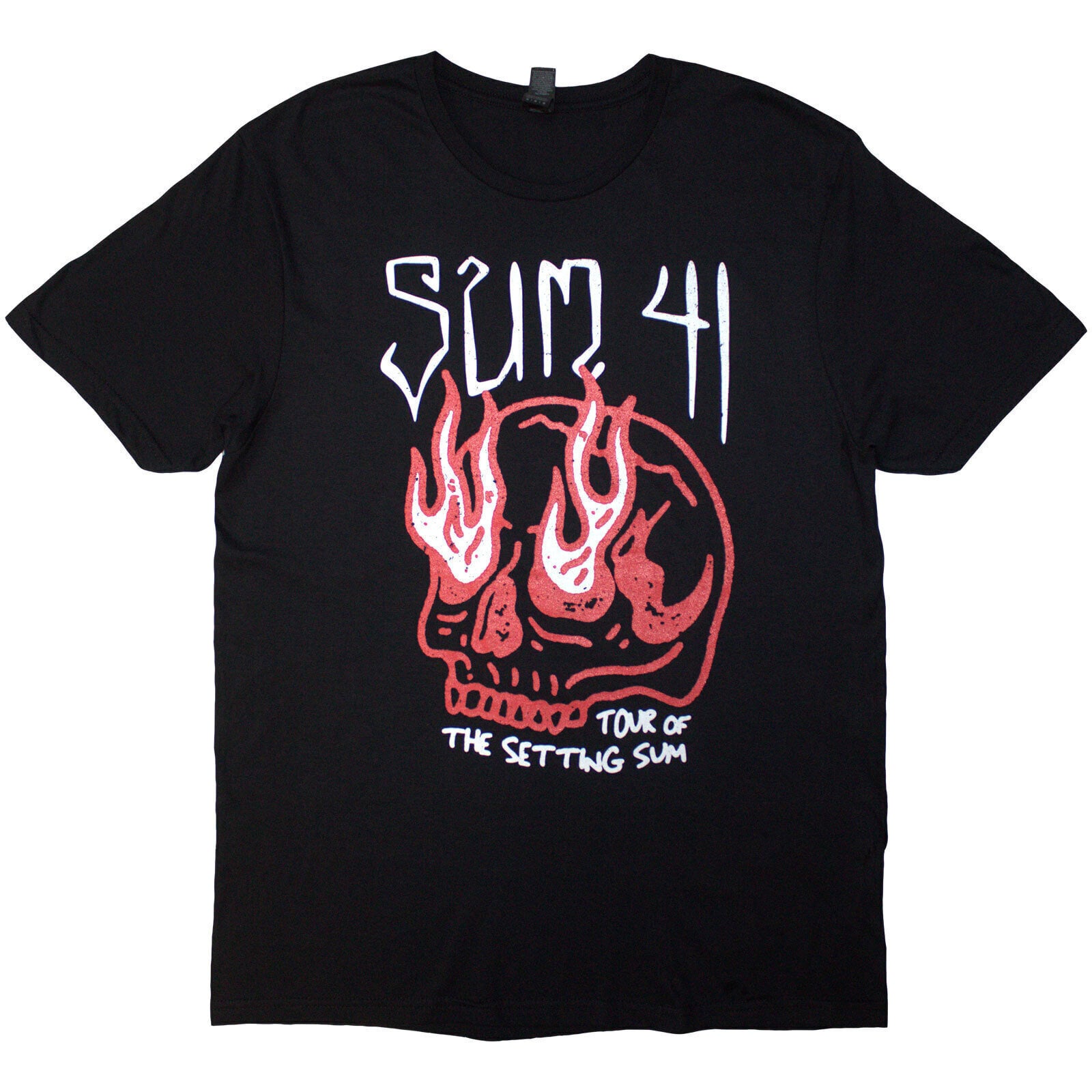 Skjorte Sum 41 Tour '24 Skull (Back Print & Ex-Tour) Black XL Skjorte
