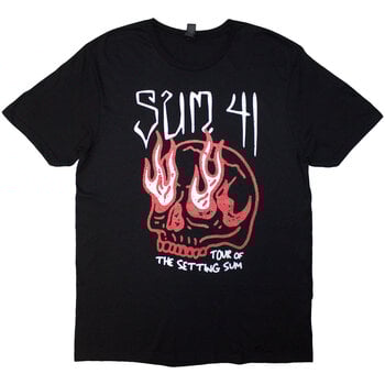 Skjorte Sum 41 Tour '24 Skull (Back Print & Ex-Tour) Black XL Skjorte - 1