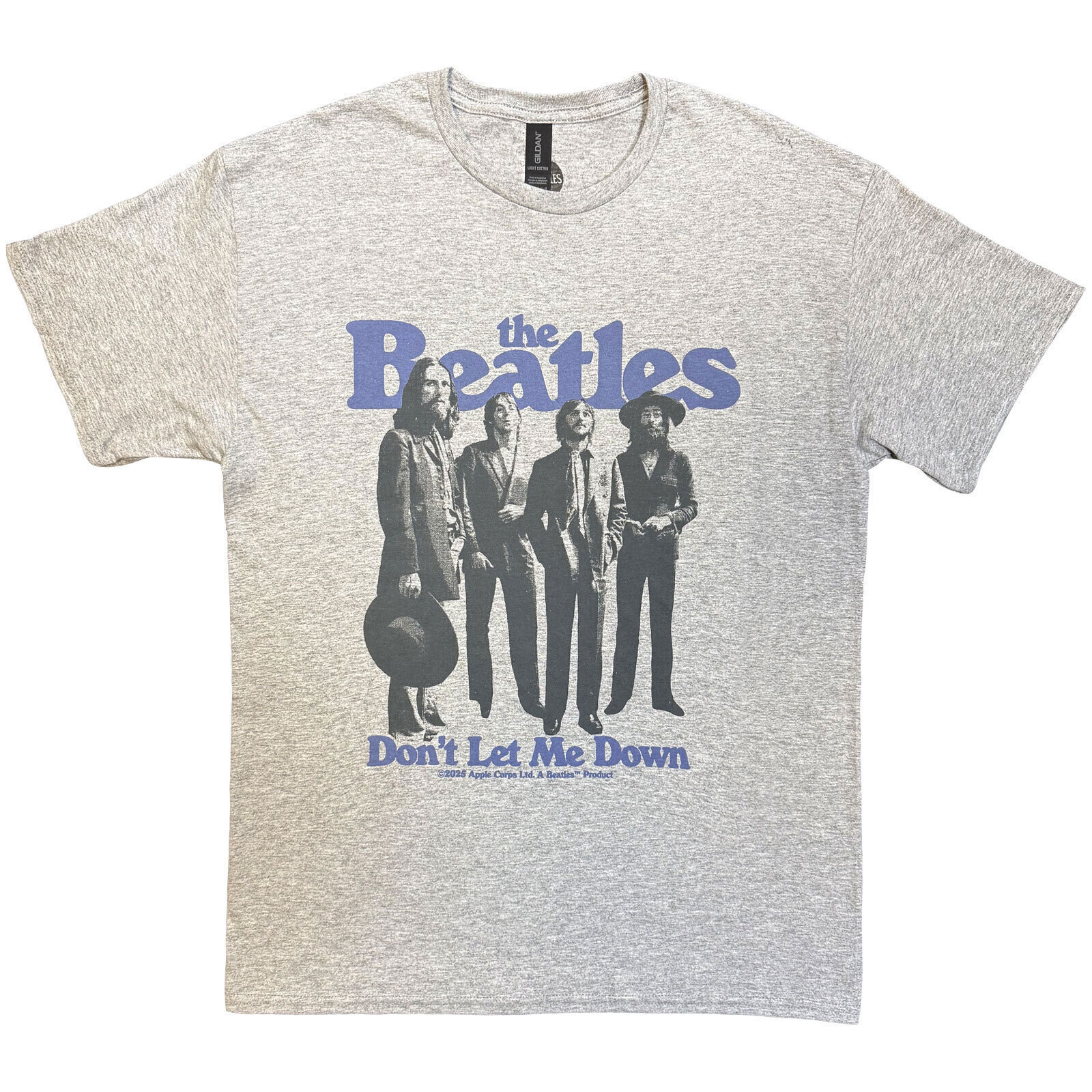 T-Shirt The Beatles Don't Let Me Down Grey S T-Shirt