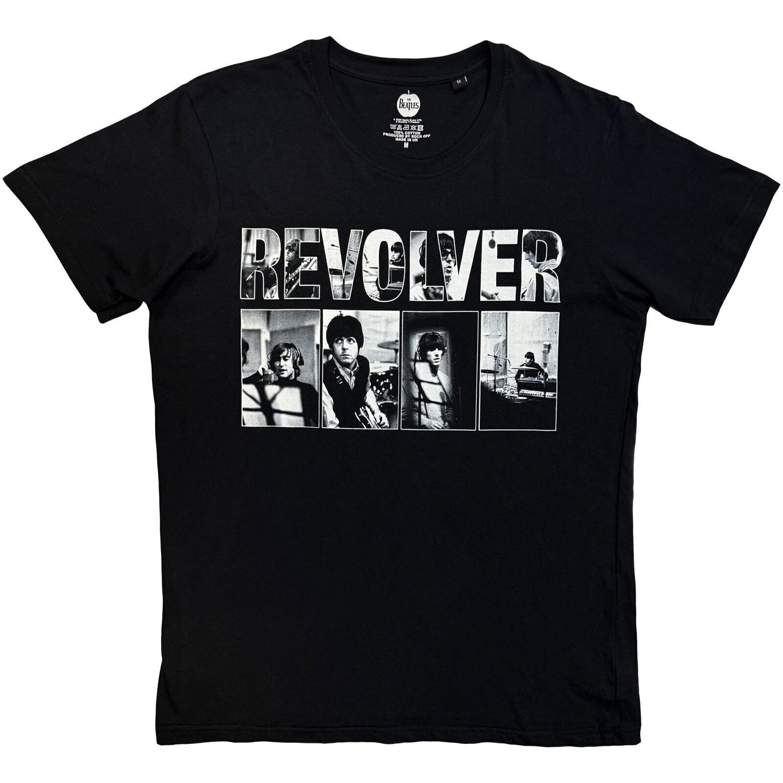 T-shirt The Beatles Revolver Portraits Black XL T-shirt