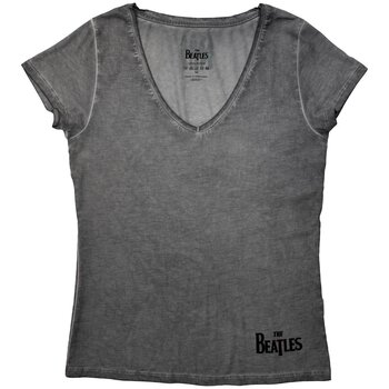 T-Shirt The Beatles Corner Logo Grey M Damen T-Shirt - 1