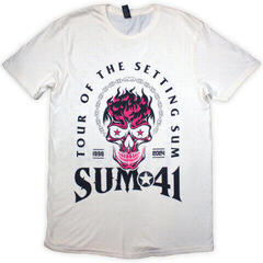 T-Shirt Sum 41 Tour '24 Pink Skull (Back Print & Ex-Tour) Natural 2XL T-Shirt