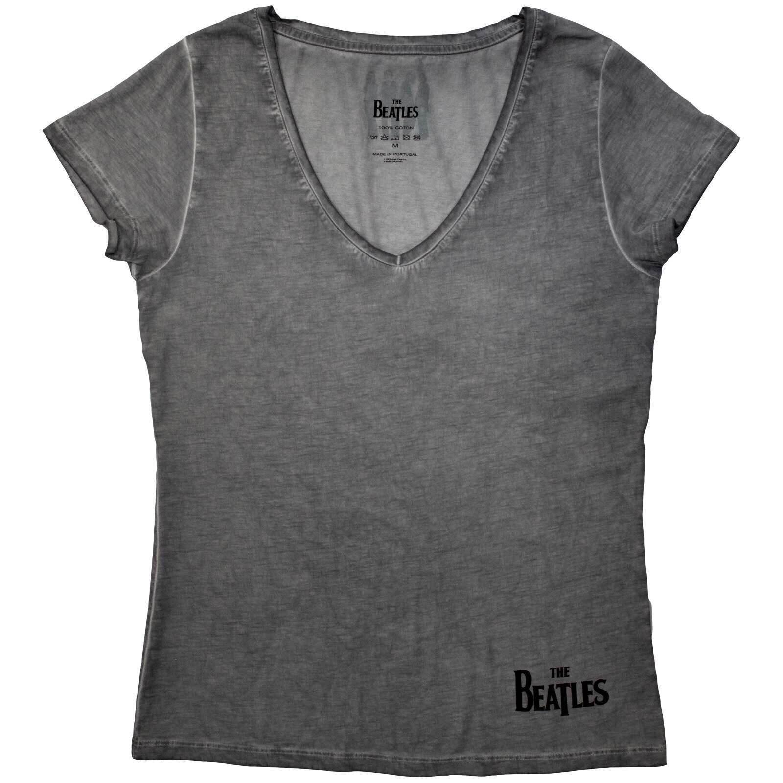 T-shirt The Beatles Corner Logo Grey XL Feminino T-shirt