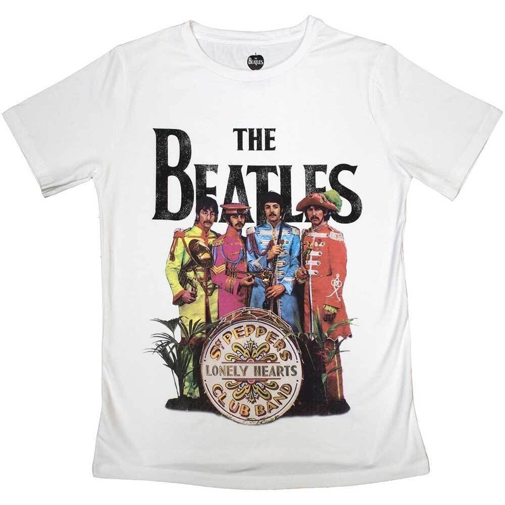 T-shirt The Beatles Sgt Pepper White L Feminino T-shirt