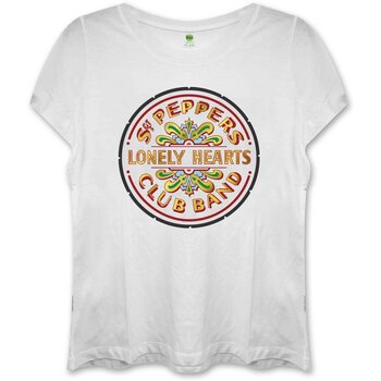 T-shirt The Beatles Sgt Pepper (Fitted) White L Feminino T-shirt - 1