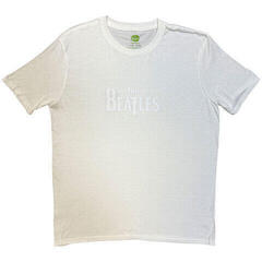T-shirt The Beatles Drop T Black-On-Black (Hi-Build) White M T-shirt