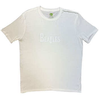T-shirt The Beatles Drop T Black-On-Black (Hi-Build) White M T-shirt - 1