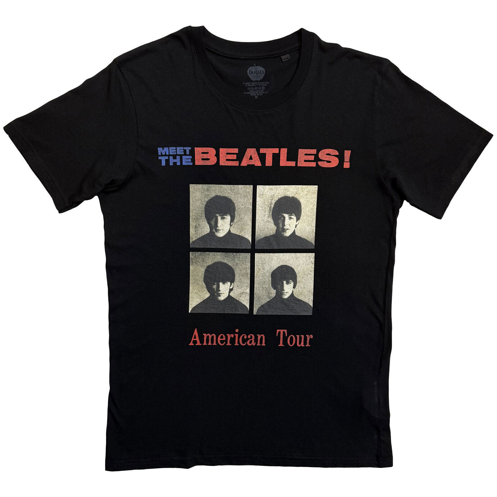 T-shirt The Beatles American Tour 1964 (Back Print) Black L T-shirt
