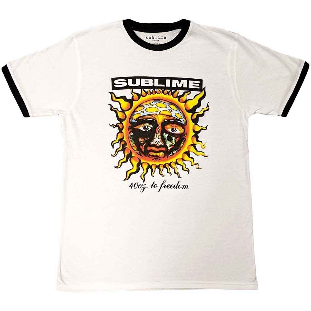 T-shirt Sublime 40oz. To Freedom Ringer White S T-shirt