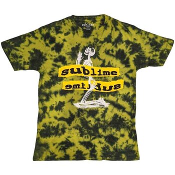 T-särk Sublime Praying Skeleton (Wash Collection) Yellow M T-särk - 1