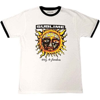 T-shirt Sublime 40oz. To Freedom Ringer White XL T-shirt - 1