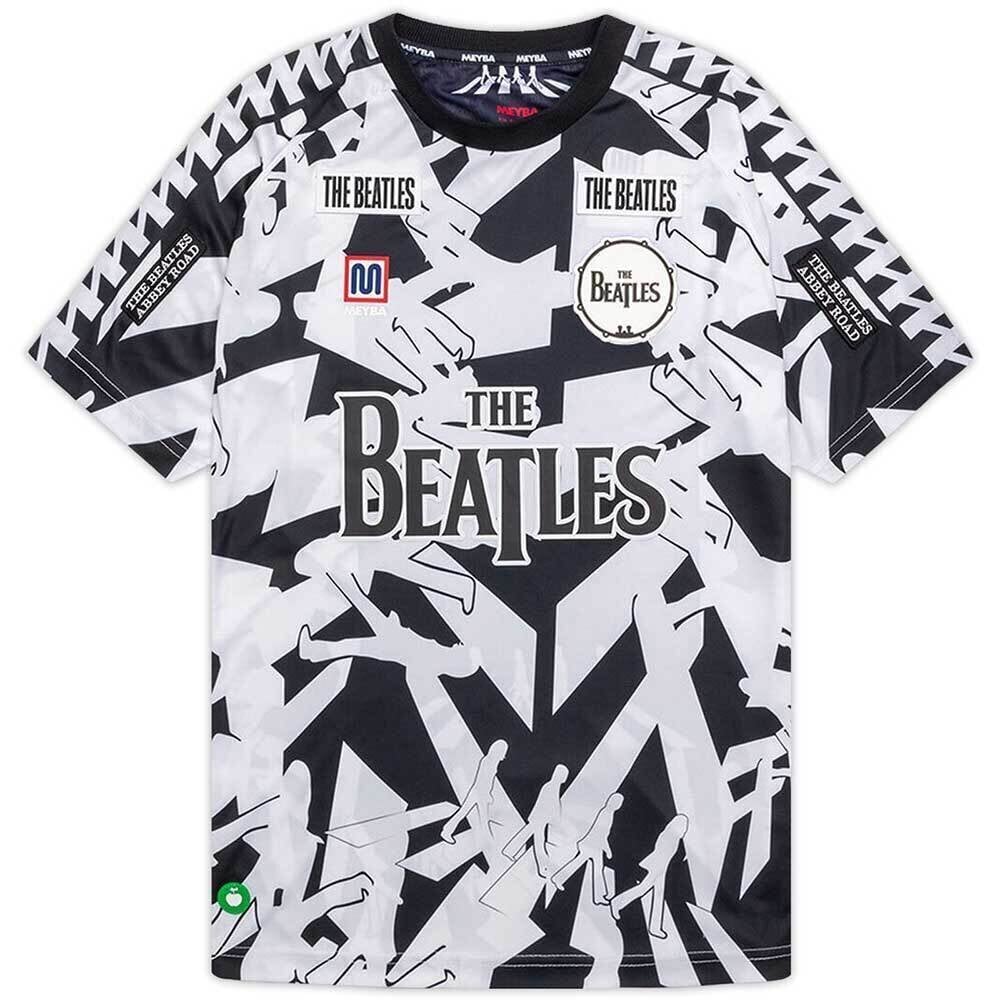 T-särk The Beatles Meyba Abbey Road Crossing All-Over-Print Black & White 2XL T-särk
