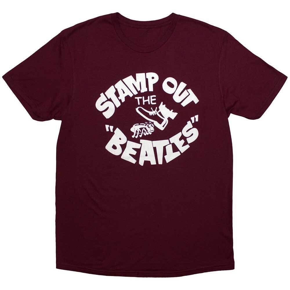 T-Shirt The Beatles Stamp Out The Maroon Red L T-Shirt