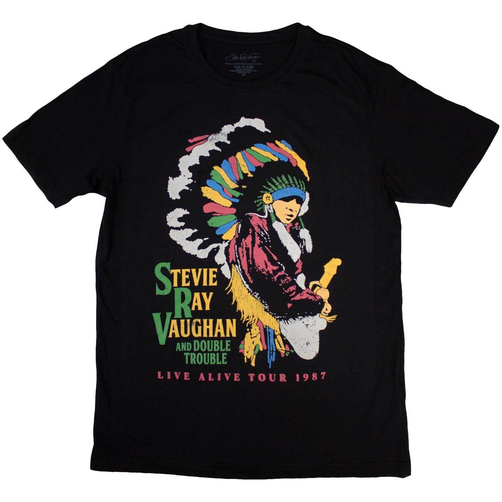T-Shirt Stevie Ray Vaughan Double Trouble Black M T-Shirt