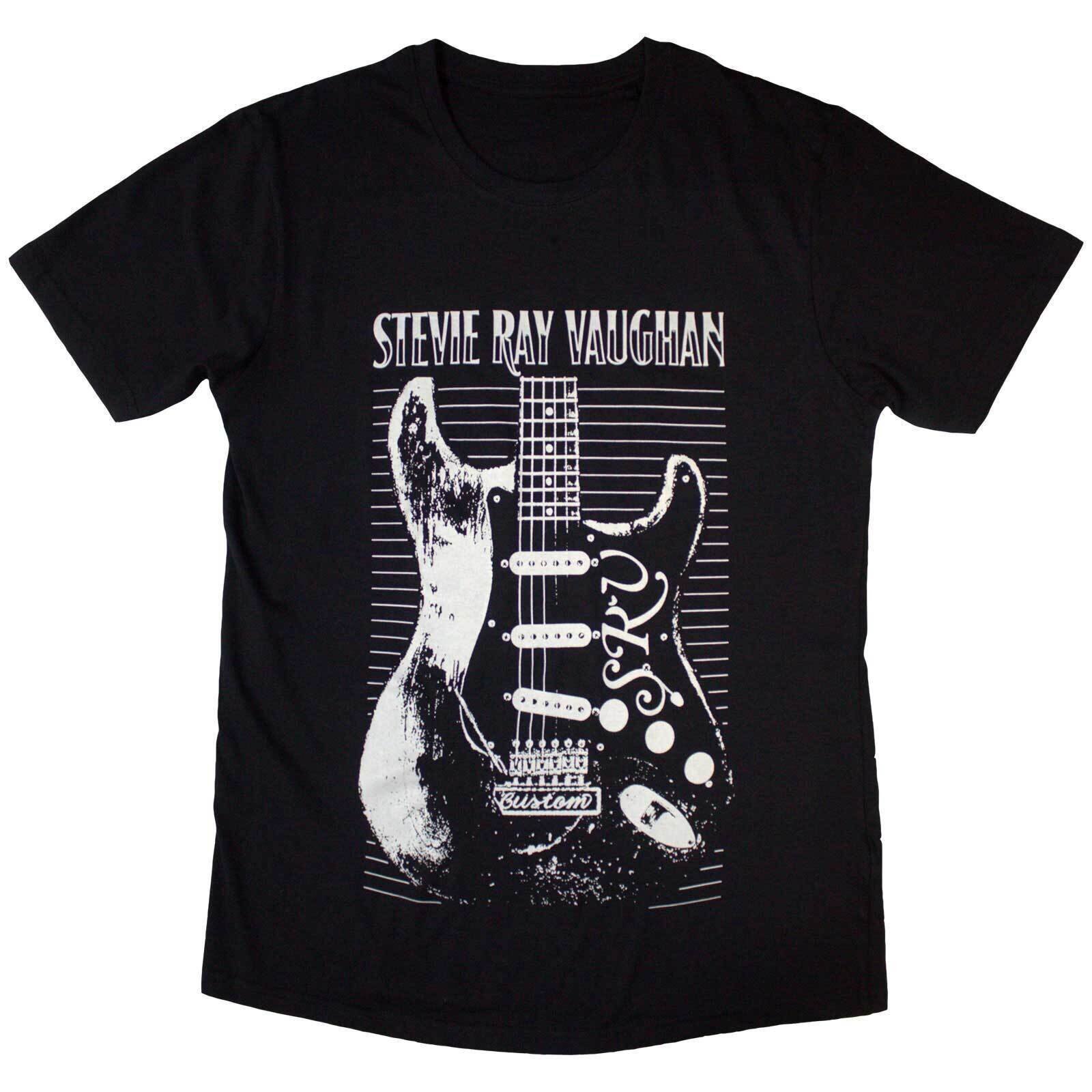 Skjorte Stevie Ray Vaughan Guitar Black 2XL Skjorte