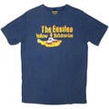 The Beatles Logo & Sub (Stone Wash) Denim Blue L Maglietta