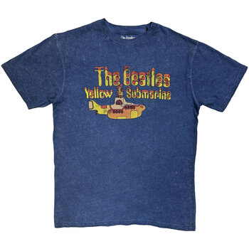 T-Shirt The Beatles Yellow Submarine Nothing Is Real Snow Wash (Wash Collection) Denim Blue L T-Shirt - 1