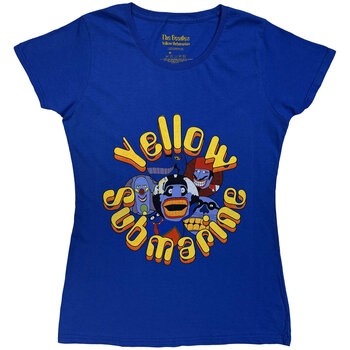 T-shirt The Beatles Yellow Submarine Baddies Blue L Feminino T-shirt - 1