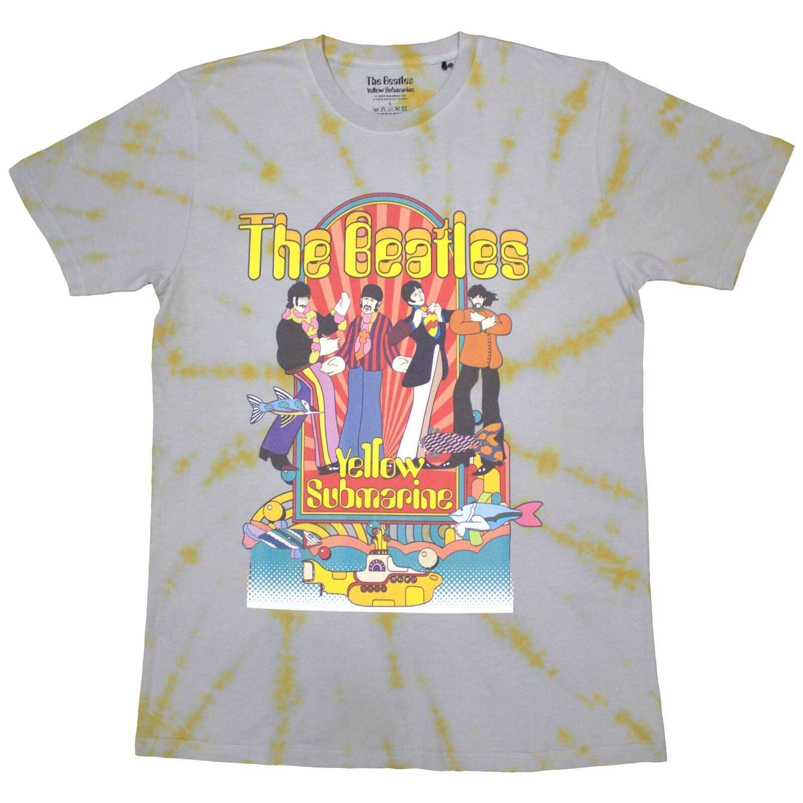 Shirt The Beatles Yellow Submarine Band & Fish (Wash Collection) Grey M Shirt