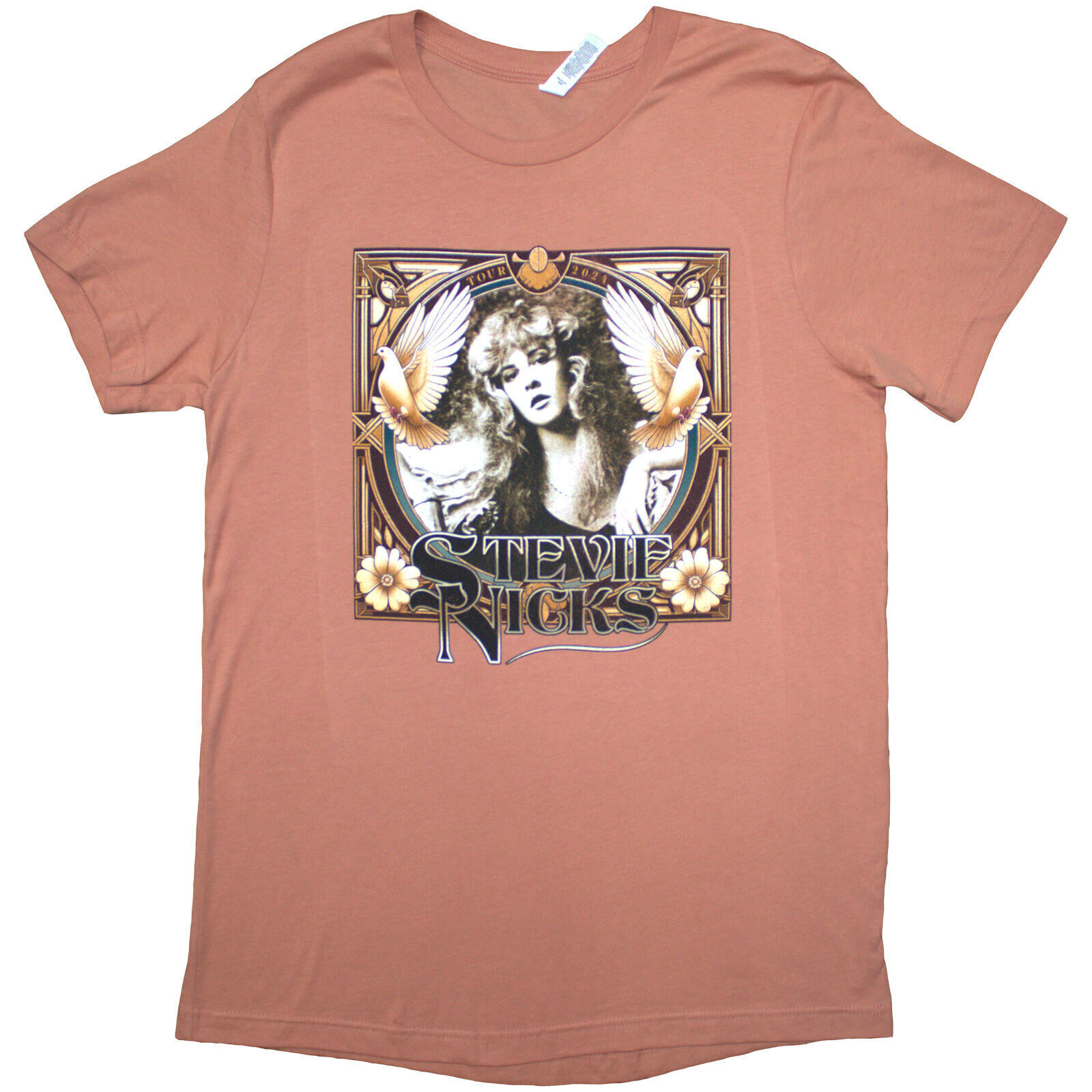 Сорочка Stevie Nicks Tour '24 Retro Photo (Back Print & Ex-Tour) Orange XL Жіночі Сорочка