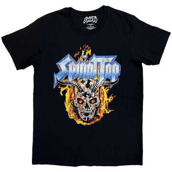 T-Shirt Spinal Tap Flame Skull Black L T-Shirt - 1