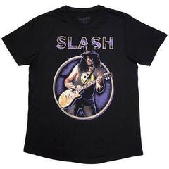 T-shirt Slash Purple Circle Black XL T-shirt