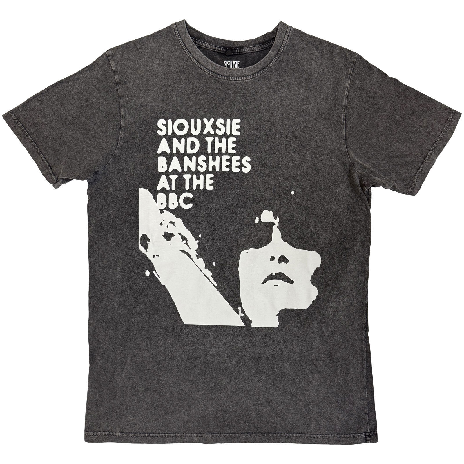 Camiseta de manga corta Siouxsie & The Banshees At The Bbc (Stone Wash) Charcoal Grey M Camiseta de manga corta
