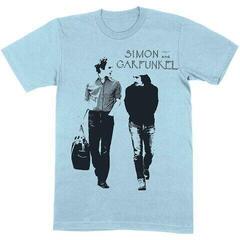 T-Shirt Simon & Garfunkel Walking Light Blue 2XL T-Shirt