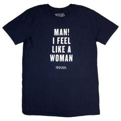 T-Shirt Shania Twain Feel Like A Woman Navy Blue L T-Shirt
