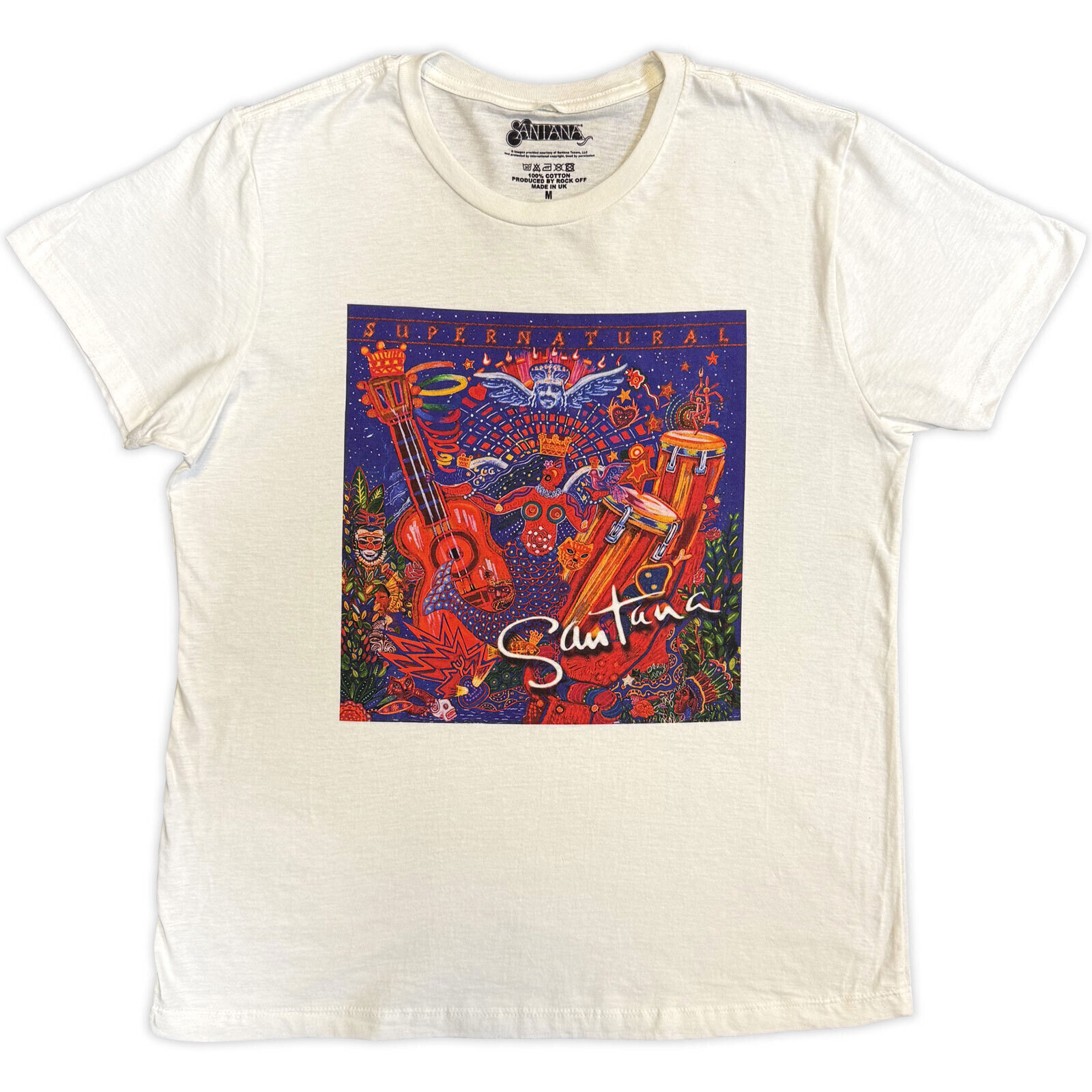T-shirt Santana Supernatural White XL T-shirt