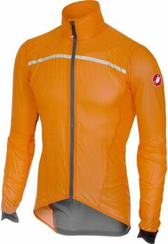 Casaco de ciclismo, colete Castelli Superleggera Mens Jacket Orange 3XL - 1